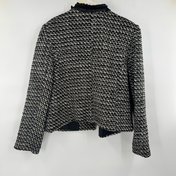 Talbots BRECKENRIDGE TWEED JACKET Women's Black and White Tweed Jacket size 16 - Picture 12 of 12